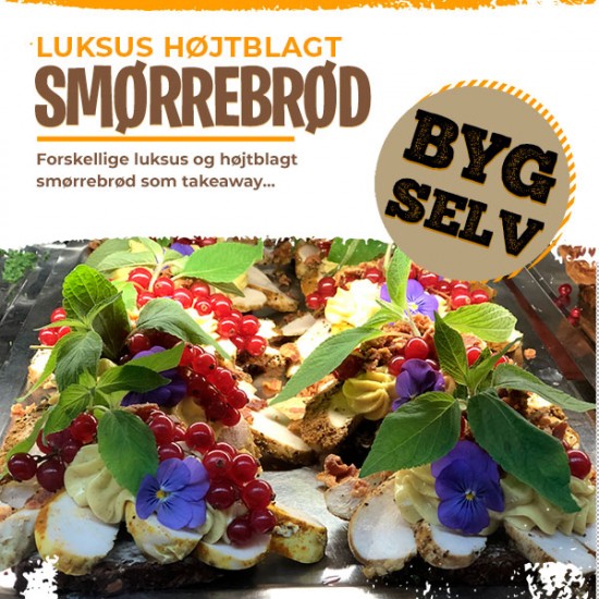 Luksus højtbelagte smørrebrød