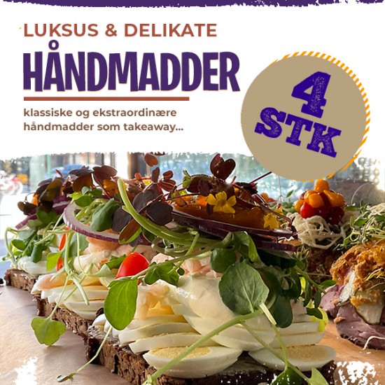 4 stk. luksus håndmadder 