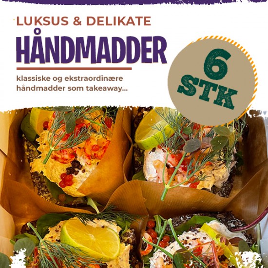 6 stk. luksus håndmadder 